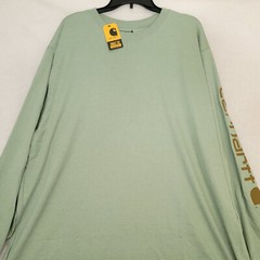 CARHARTT Shirt ADULT EXTRA LARGE XL GREEN WORK WEAR HEAVYWEIGHT Long Sleeve NWT