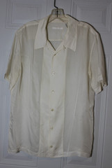 Helmut Lang Men’s Shirt Minimalist Country Club Cupro Vegan Silk Breathable Med.