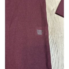 Mack Weldon Long Sleeve Thermal Waffle Knit Shirt Mens 2XL Wool Blend Burgundy