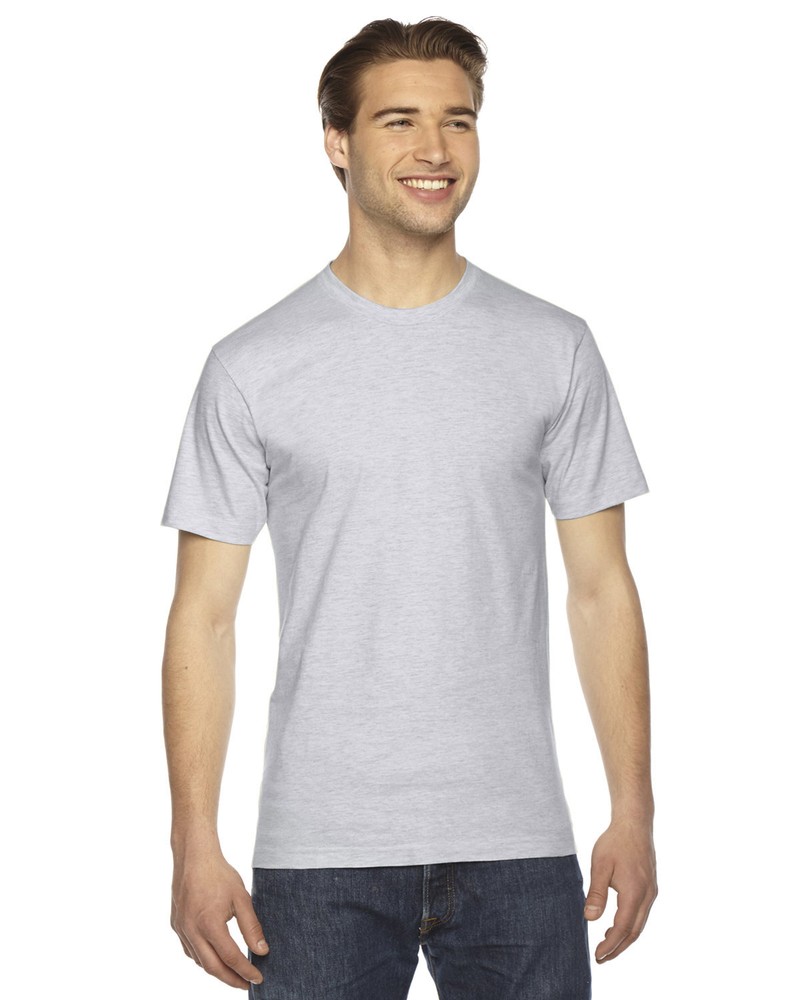 Pack Of 5 American Apparel 2001 Unisex Fine Jersey Short Sleeve Comfort T-Shirt