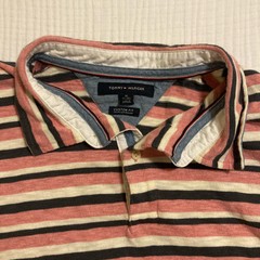 Men’s Tommy Hilfiger Short Sleeve Polo shirt XL Custom Fit Pink/Blue Striped