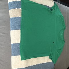 Nautica Men’s Green Crew Neck Short Sleeve Cotton Knit Solid Logo T-Shirt XL
