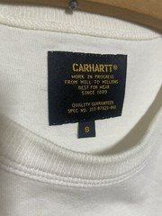 Carhartt Mens Small Soild White T Shirt Military Mesh Pocket Short Sleeve Top