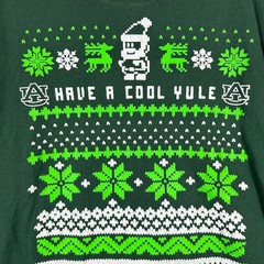 Champion Auburn Tigers Shirt Mens XL Green Long Sleeve Ugly Christmas Yule NCAA