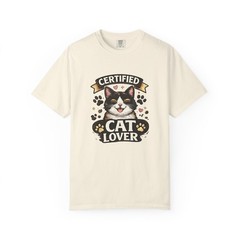 Certified Cat Lover T-shirt | Cute Cat Paw Graphic