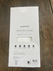 Alfani Men’s T shirt White 4 Pack Regular-Fit Crew Neck 100% Cotton Medium 32-34