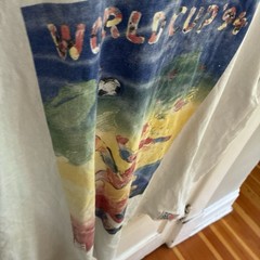 Vintage 90s RARE art WORLD CUP tee White 1994 USA tee SALEM TAG SIZE XL USA