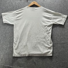 Vintage SS Abstract Geometric Shirt Mens L White Colorblock Graphic Tee Crewneck