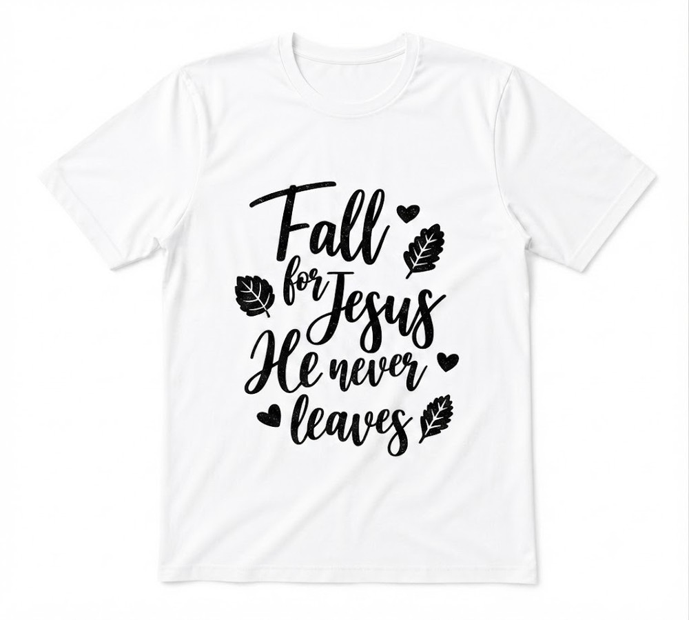 Fall For Jesus Christian Thanksgiving Apparel Unisex White T-shirt