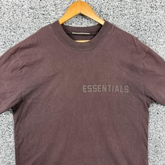 Fear Of God Essentials Shirt Mens Large Brown Logo Graphic Tee Streetwear
