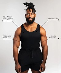 Beaters, Men’s Tank Tops, Cotton Spandex Blend Tanks for Men, Comfortable, Du…