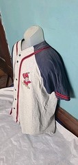 Vintage Baseball Jersey Badger Sport Made USA Size XL #19 Cardinals Sluggerbird