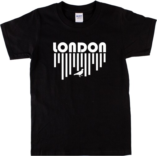 London T-Shirt – Pigeon, Various Colours, Retro Souvenir, S-XXL