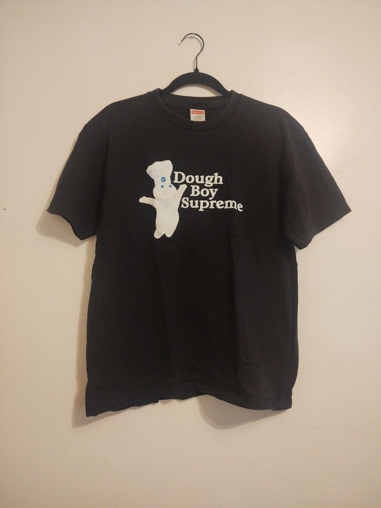 Pillsbury Dough Boy | Supreme Men’s T-shirt Size M Black (Dough Boy Supreme