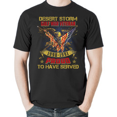 Veteran Gulf War Desert Storm US Patriotic Proud Hero T-Shirt Tee Gift New