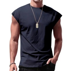 “Men’s Sleeveless T-Shirt Summer Sports Vest Casual Loose Fit Top”