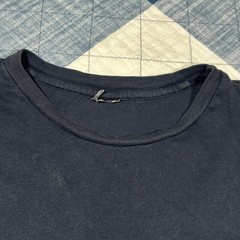 Y2K Oakley Ellipse Logo Graphic T-Shirt Mens Navy Blue Short Sleeve Medium