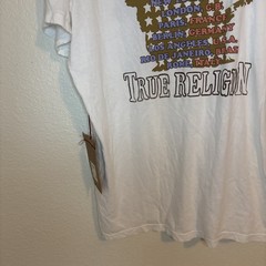 True Religion T Shirt Guitar Bald Eagle World Tour 1971 Rock & Roll Festival XL