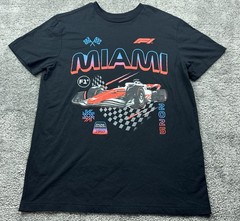 Miami Grand Prix Shirt Mens Large Black F1 Racing 2025 Tee