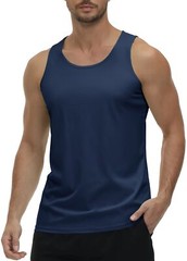 Men’s Tank Tops Sleeveless Muscle Tee Gym Bodybuilding Athletic Workout Casual T