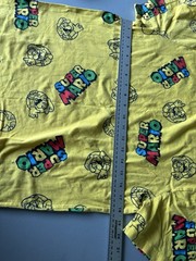 Nintendo Men’s Yellow Super Mario Mario Yoshi Graphic Crew Neck Tee Size L
