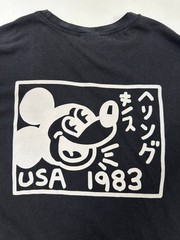 Limited Edition Disney Mickey Mouse x Keith Haring Grey T-Shirt 2XL XXL Japan