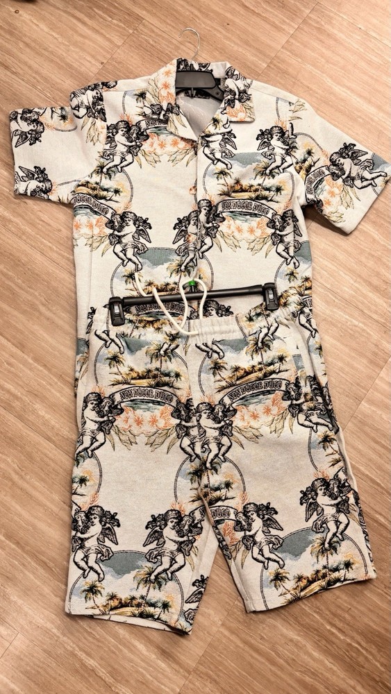 Men’s Rebel Vengeance Graphic 2pc shirt and shorts set (S,M,L)