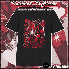 Hazbin Hotel FANMADE POD T-Shirt: Valentines’ 2023 Alastor ♡