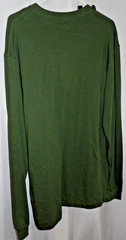 KEY Pocket GREEN Longsleeve HENLEY Shirt MENS Size L Tall NEW Chest 48