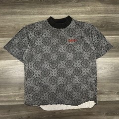 Vintage Mossimo Shirt Mens XL Gray Geometric All Over Print AOP Logo Streetwear