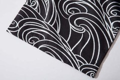 Niepce Streetwear Japanese Black Kimono Graphic Tee Samurai Short Sleeves Shirt