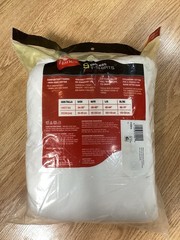 NOS 2015 Hanes 9 Pack XL 46-48 White 100% Cotton Wicking T-shirts