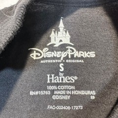 Disney Parks Mickey Mouse T-Shirt Men Small Black Word Art Graphic Tee Disneyana