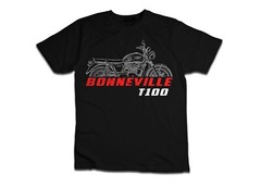 Illustration for a Triumph Bonnevile T100 2002-2024 fans – Motorcycle T-Shirt