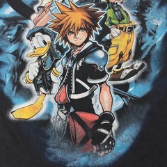 DISNEY Kingdom Hearts t-shirt MEDIUM y2k gamer anime rpg mad engine square enix