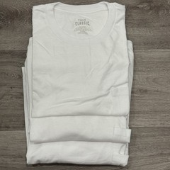 True Classic Mens Short Sleeve Shirt Longer Length Lightweight Cotton White (3)