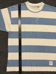 Vintage Claiborne Striped Cotton T-Shirt Adult M Relaxed Casual 90s
