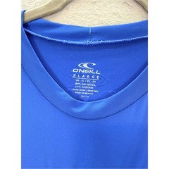 O’Neill Men basic skins short sleeve Rash guard Tee 50+ UPF top pacific blue XL