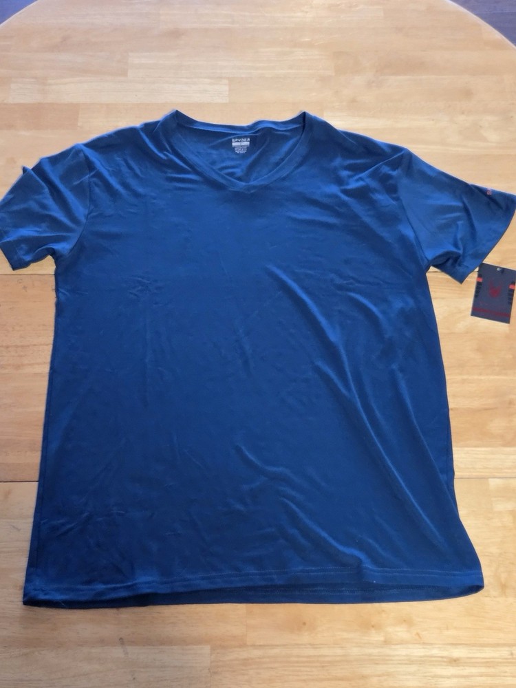Spyder Blue Lounge Wear T-Shirt Large Brand New With Tags Comfortable