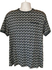 Denim & Flower Ricky Singh Textured Shirt With Geometric Pattern Men’s Large