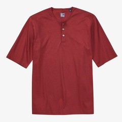 Westport NWT Men’s No-Tuck LustreTech Stretch Cotton Short Sleeve Henley Shirt