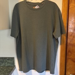 Common People Men’s Ottoman Tee T-Shirt Green Size Large Cotton Texture $75 New