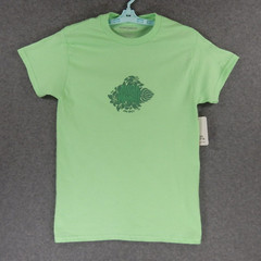 Aloha Hawaii Mens TShirt Small Green Tropical Flowers Big Island HI Kona Marlin