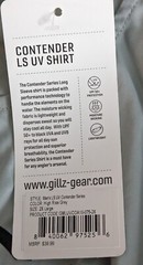 Gillz Men’s LS UV Tournament Series “High Rise Gray” L/S Shirt Size 2XL NWT