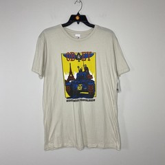 Obey Krushin Worldwide T Shirt Mens Large Fog Cream Graphic Worldwide Propaganda
