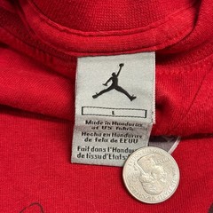 Jordan Brand Mens Red Air Jordan Sneaker Graphic T-Shirt Jumpman Logo Size Large