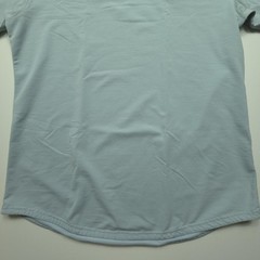 BYLT Mens Shirt Large Light Blue Drop Cut Crewneck Soft Stretch Tee Casual Gym L