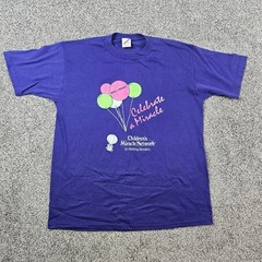 Vintage Walmart Shirt Mens Large Purple Childrens Miracle Network 90s USA Made