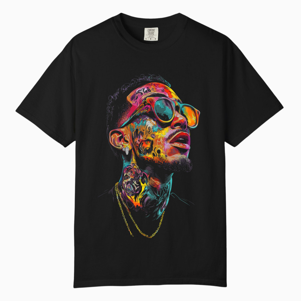 Neon Urban Hip Hop Streetwear Tee, Comfort Colors T Shirt, Unisex Streetwear Tee