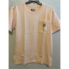 Carhartt Pocket Tee in Light Peach men’s small relaxed fit